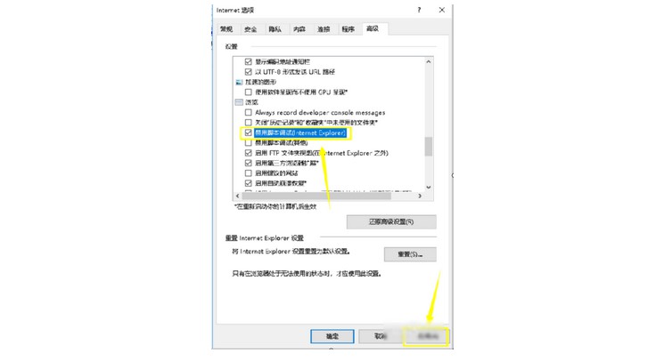5-禁用腳本選項(xiàng)